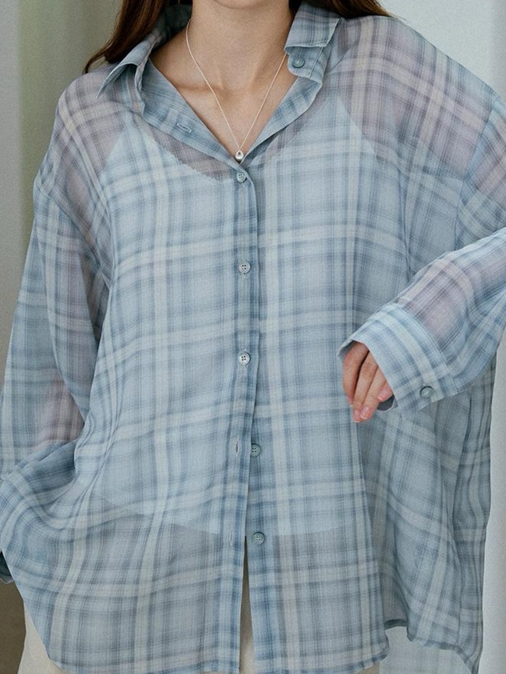 Calvin Klein Sheer Blouse